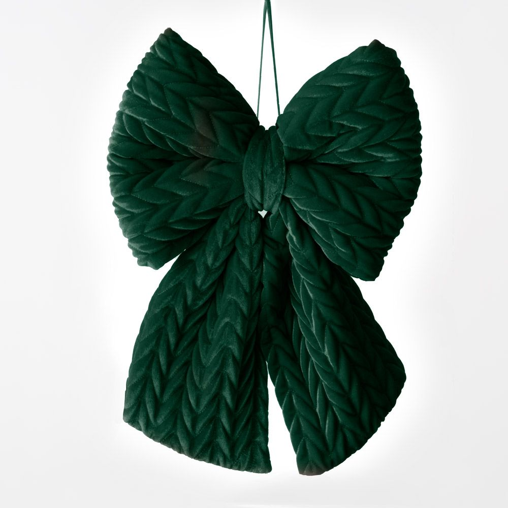 Hanging Bow - Emerald Green (59cm) - image 1
