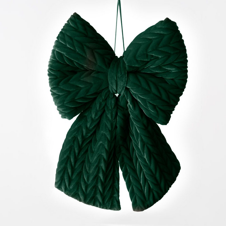 Hanging Bow - Emerald Green (59cm) - image 1