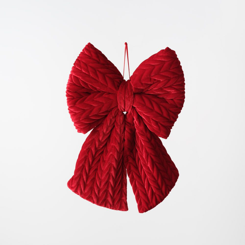 Hanging Bow - Red (43cm) - image 1