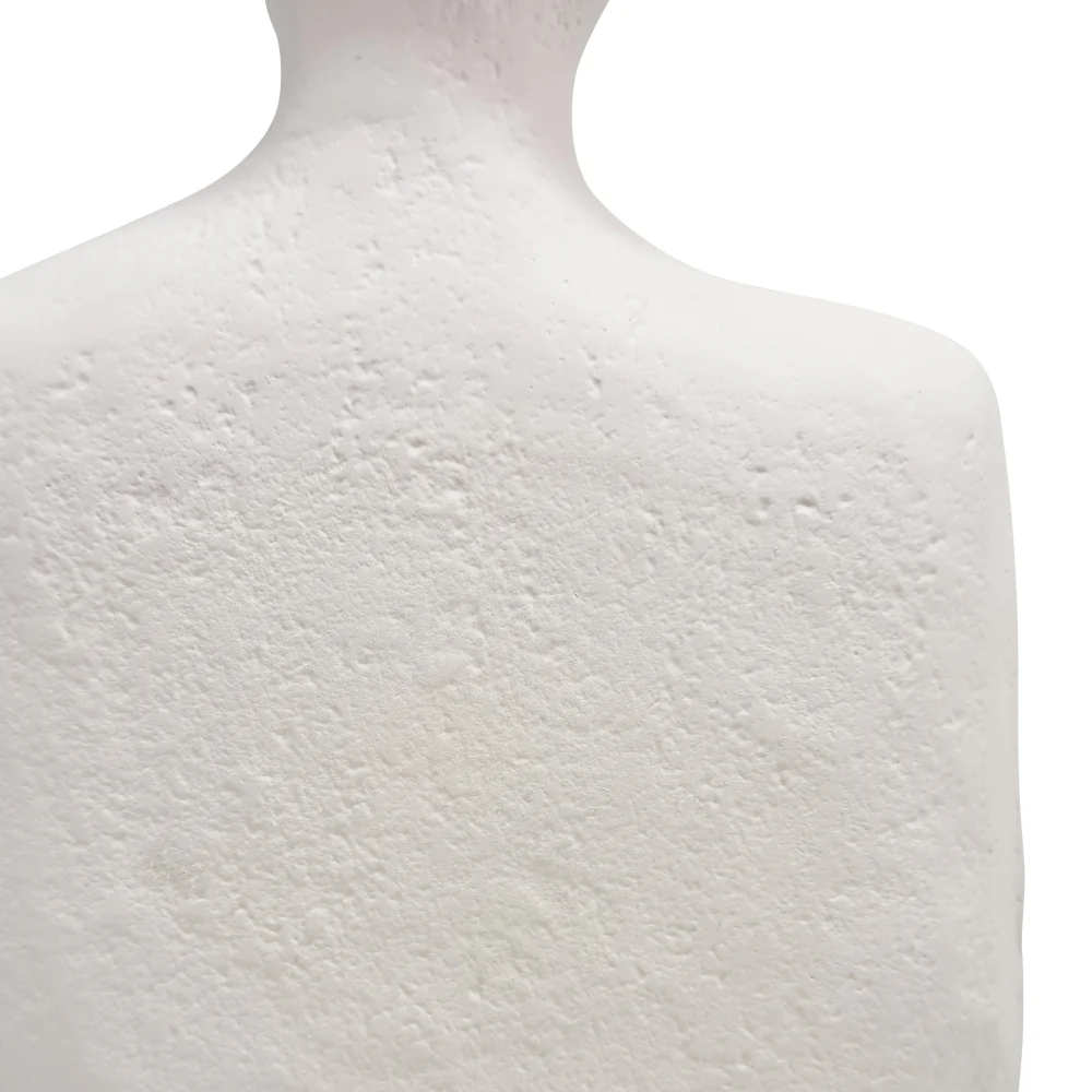 Large Heather Irregular Vase - White