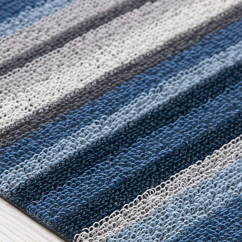 Horizon Stripe Doormat - Deep Sea