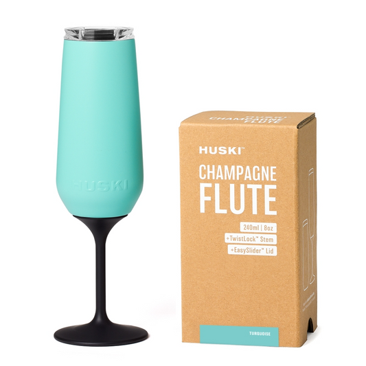 Huski Champagne Flute - Turquoise
