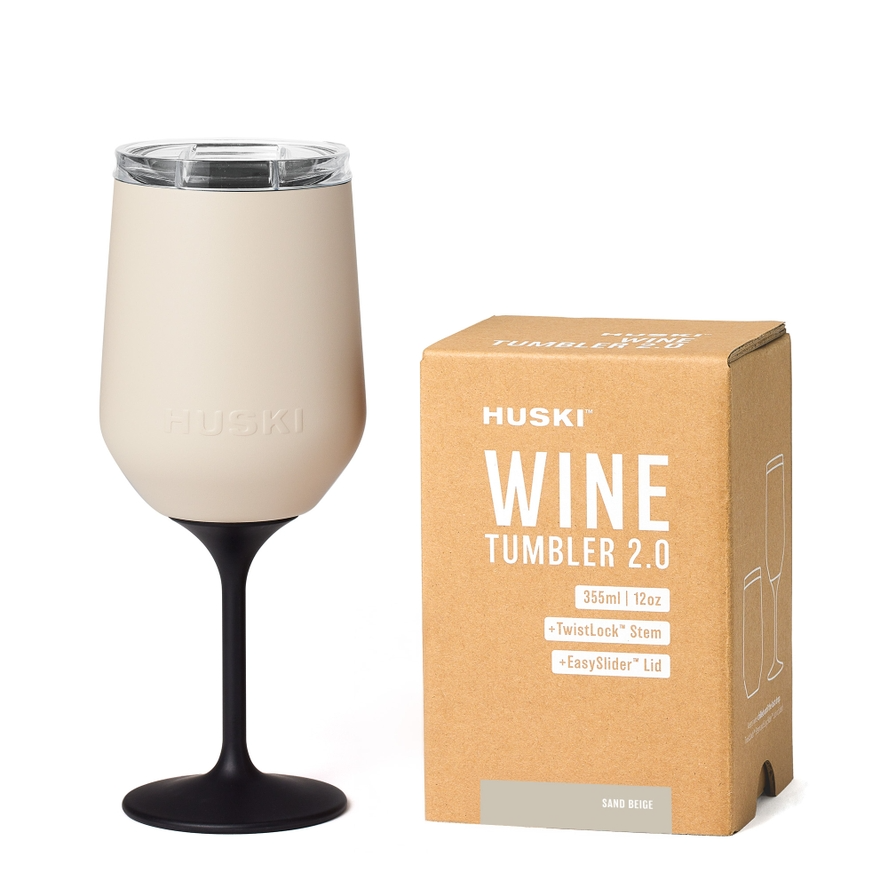 Huski Wine Tumbler 2.0 – Sand Beige