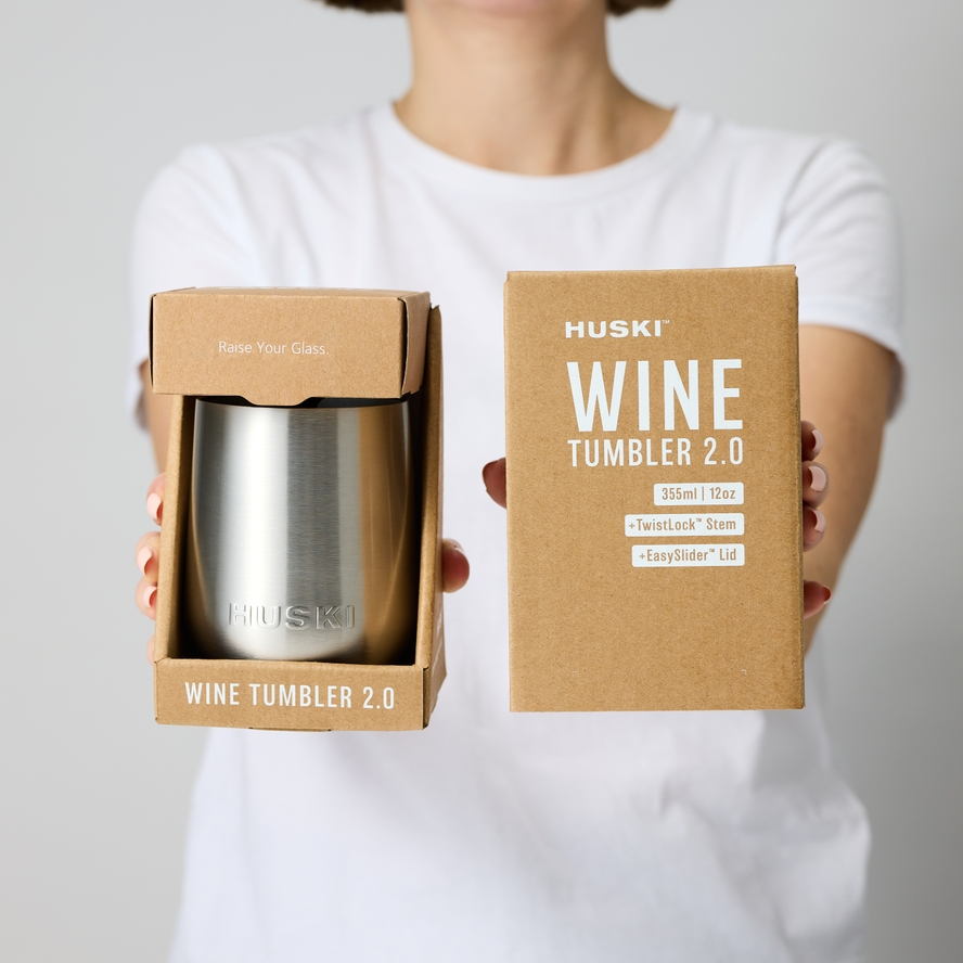 Huski Wine Tumbler 2.0 – Sand Beige