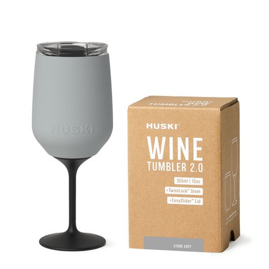 Huski Wine Tumbler 2.0 – Stone Grey