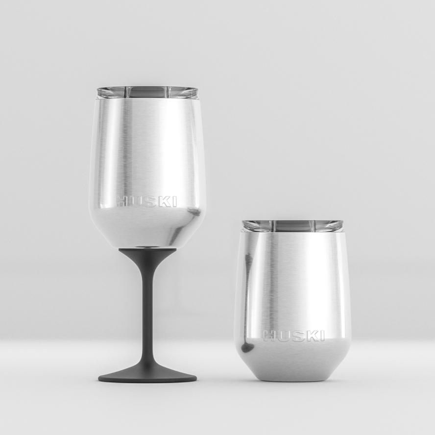 Huski Wine Tumbler 2.0 – Stone Grey