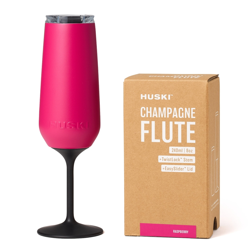 Huski Champagne Flute – Raspberry