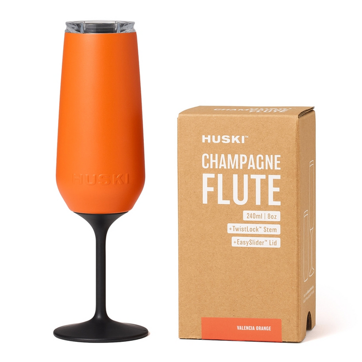 Huski Champagne Flute – Valencia Orange