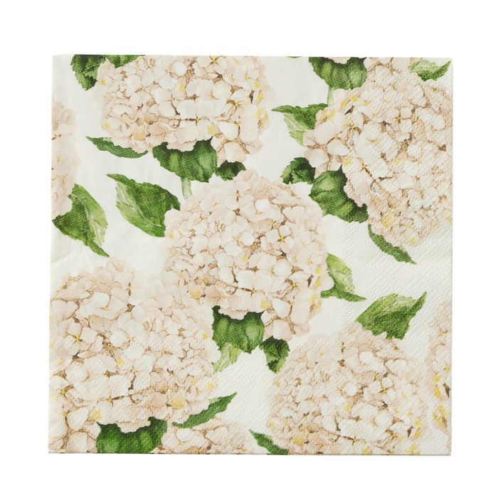 Hydrangea Napkin Set (20 Pack) - Ivory