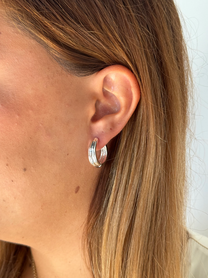Paris Hoop Earring - Silver