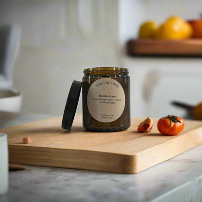 Bordertown Candle - Blood Orange, Spice, Leather and Wood