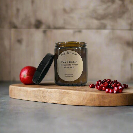Mount Barker Candle - Pomegranate, Rosewater and Amber