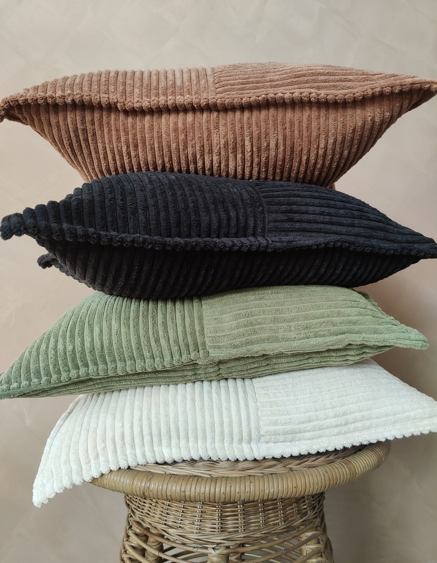 Wales Corduroy Cushion - Sage Green