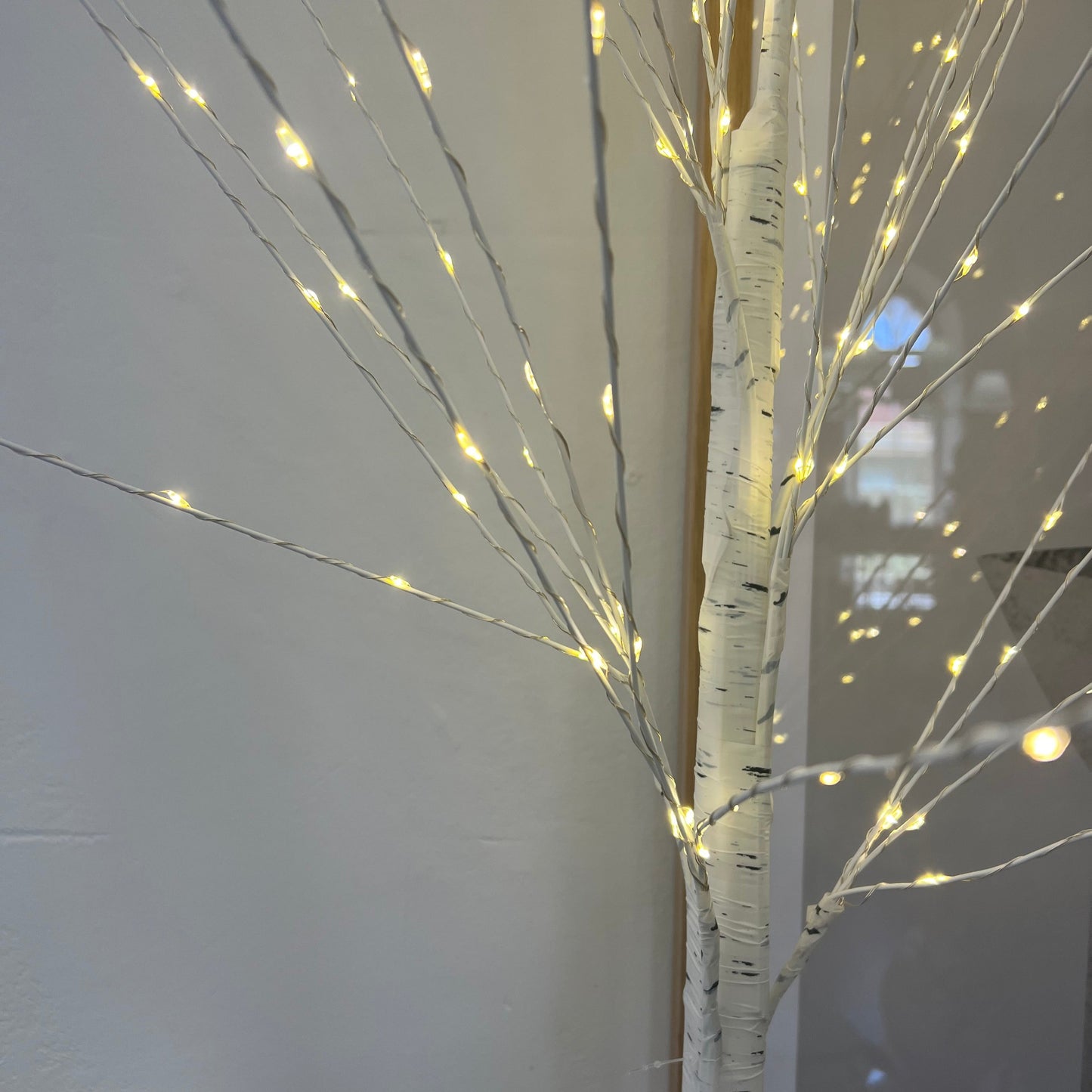 White LED Birch Tree  - 150cm