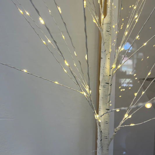 White LED Birch Tree  - 150cm