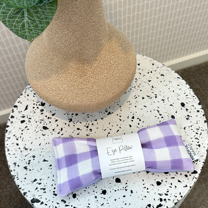 Gingham Eye Pillow - Violet