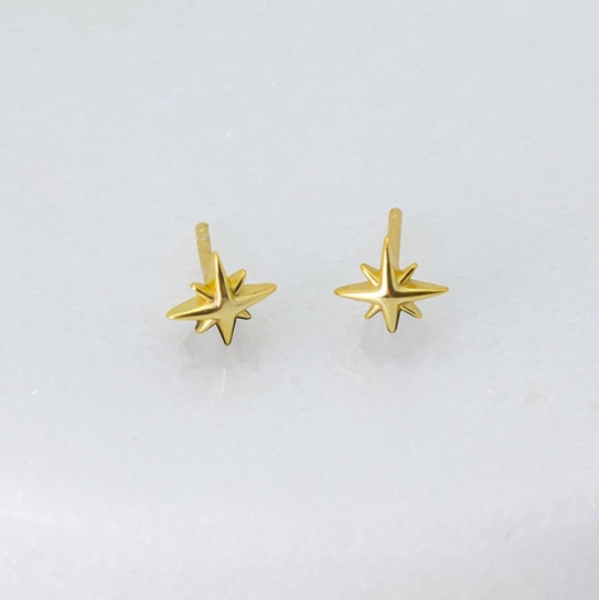 Isla Stud – Gold by Zafino