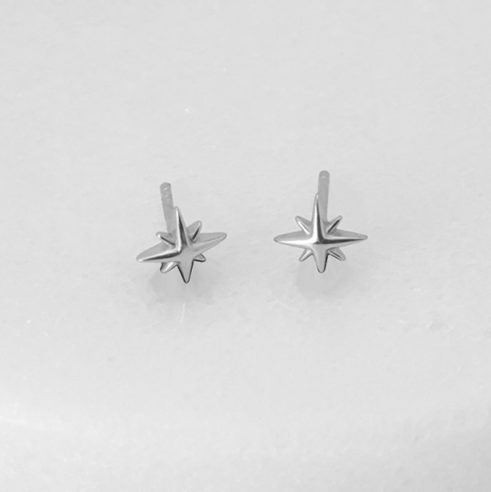 Isla Stud – Silver by Zafino