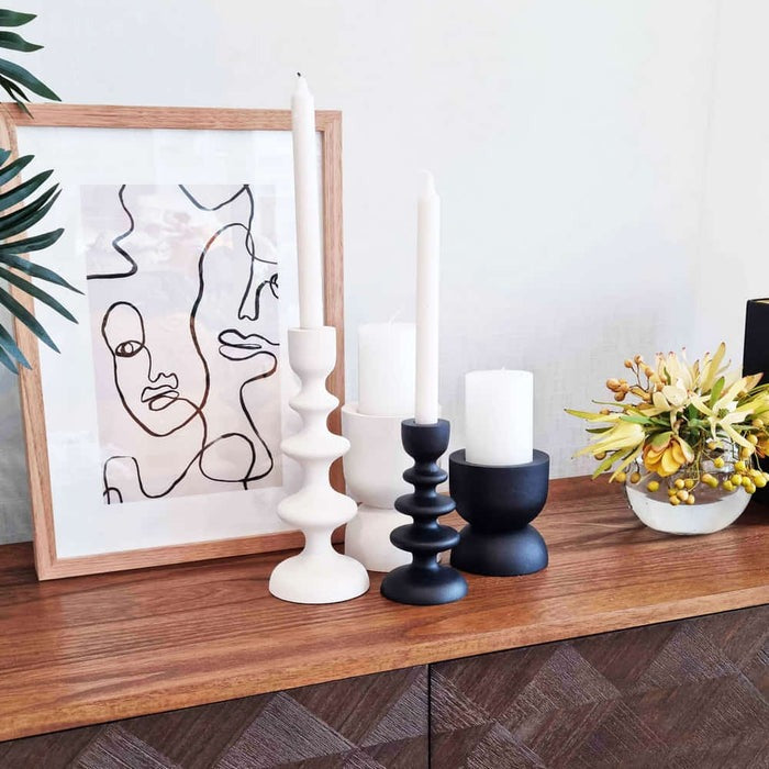 Novo Candle Holder Large - White
