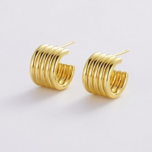Jade Hoop – Gold by Zafino