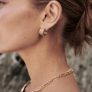 Jade Hoop – Gold by Zafino