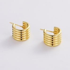 Jade Hoop – Gold by Zafino