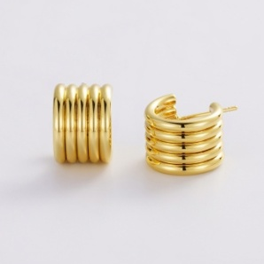 Jade Hoop – Gold by Zafino