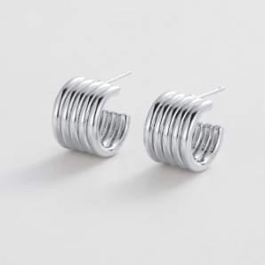Jade Hoop – Silver by Zafino