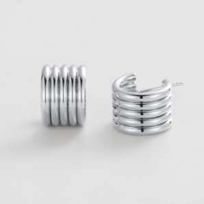 Jade Hoop – Silver by Zafino