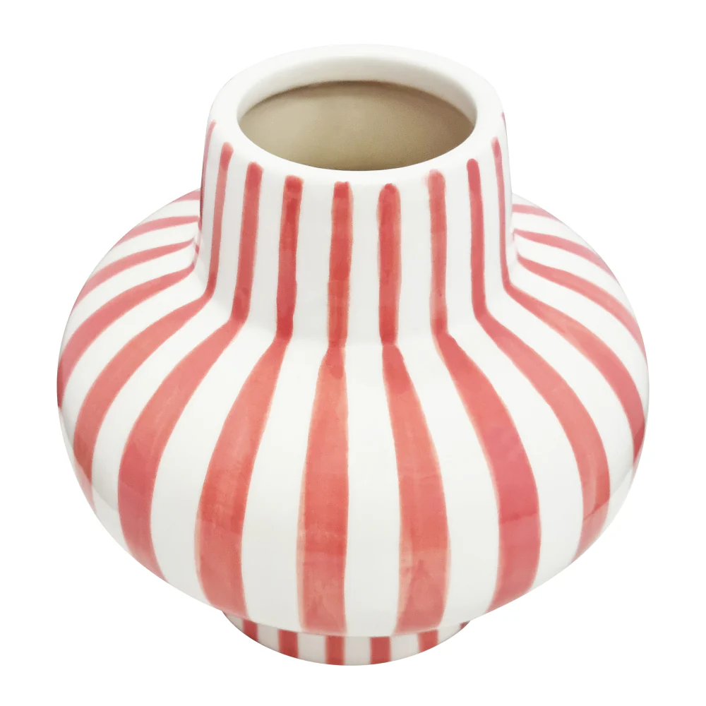Jaimie Stripe Vase - Bubblegum