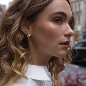 Jess Heart Hoop – Gold by Zafino