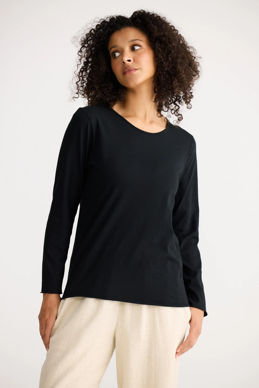 Kasai Long Sleeve Top - Black