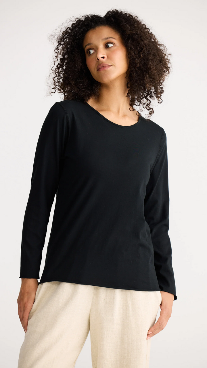 Kasai Long Sleeve Top - Black