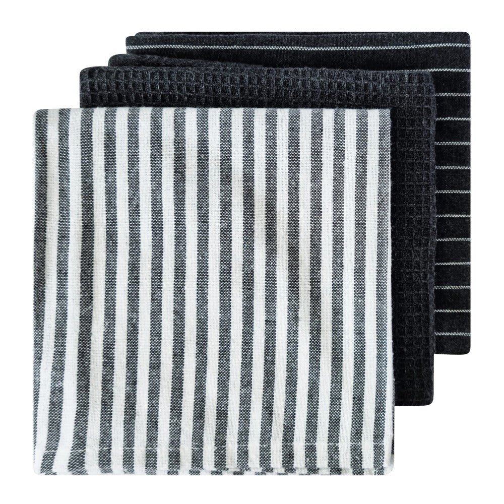 Katerina Tea Towel Set - Charcoal
