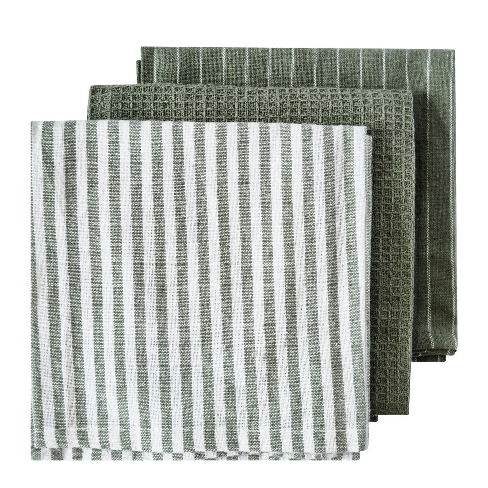 Katerina Tea Towel Set - Light Green