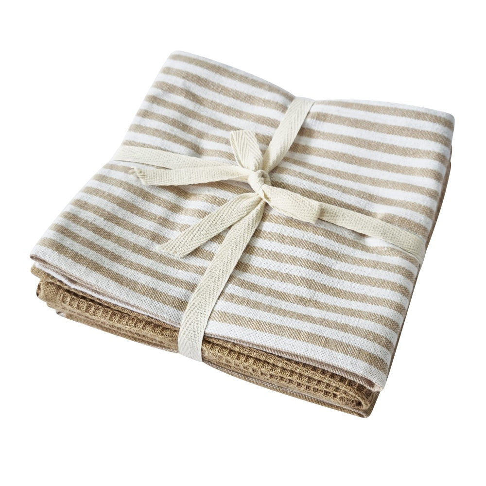 Katerina Tea Towel Set - Natural