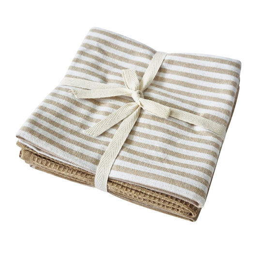 Katerina Tea Towel Set - Natural