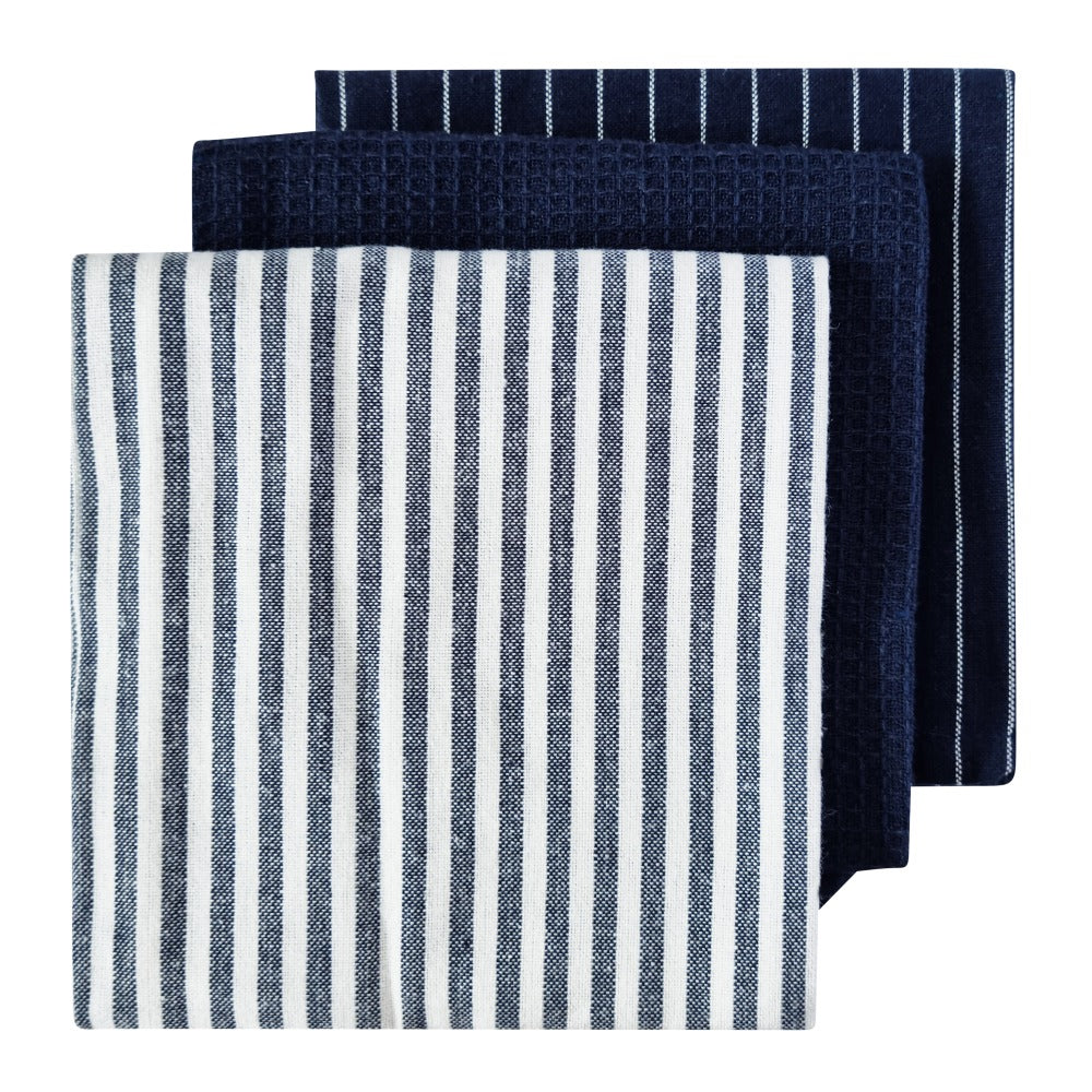 Katerina Tea Towel Set - Navy