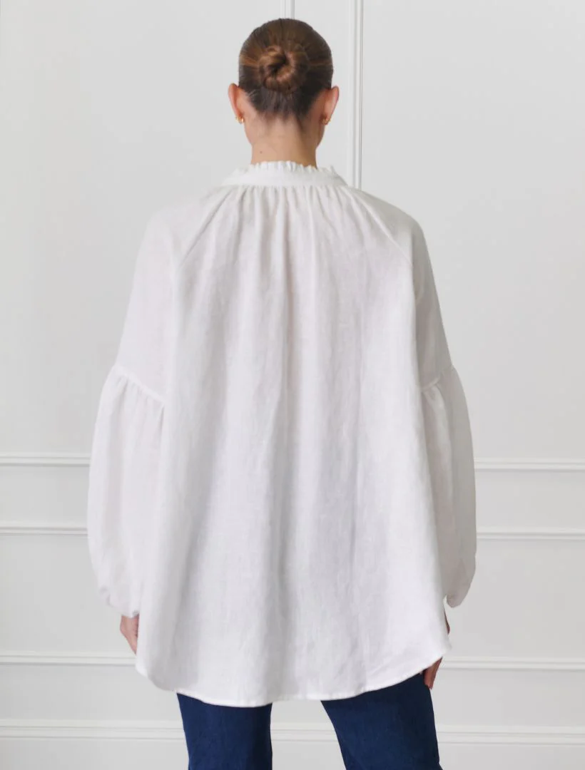 Kell Linen Shirt - White