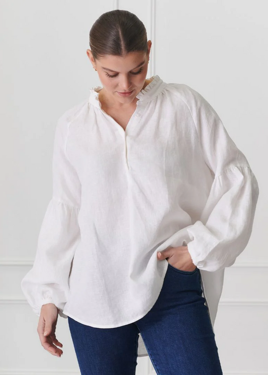 Kell Linen Shirt - White