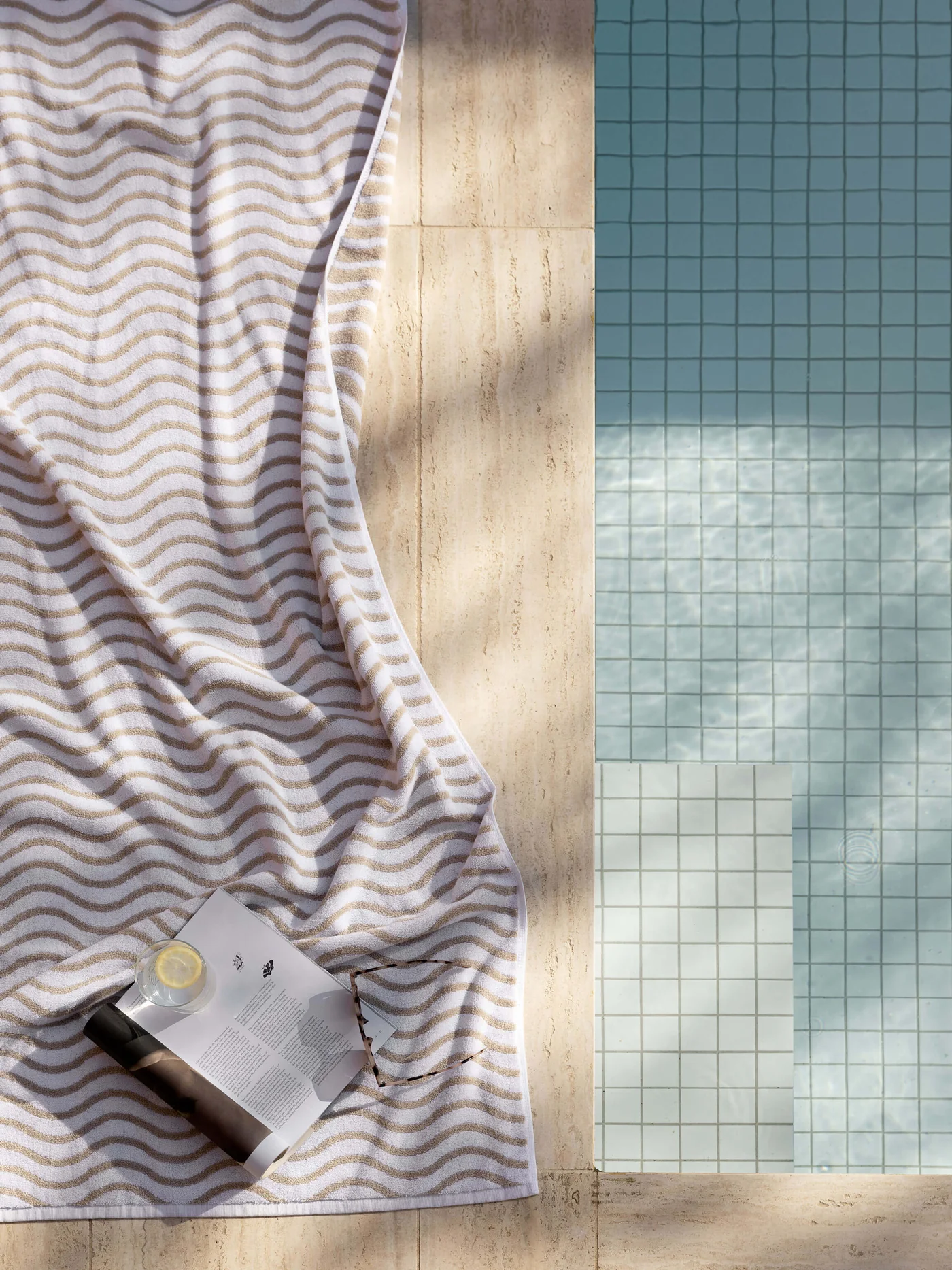 Wave Natural Bath Towel