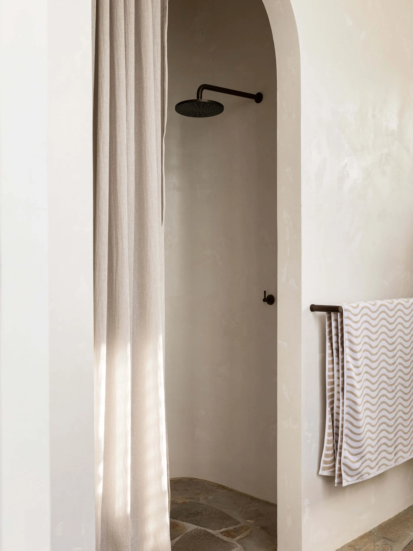 Wave Natural Bath Towel