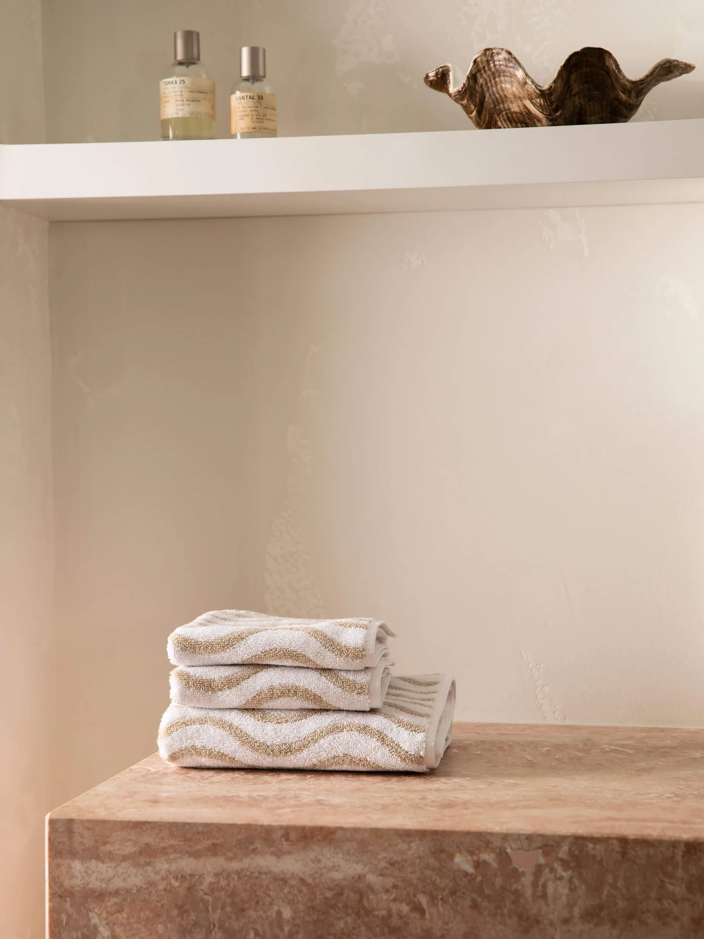 Wave Natural Face Towel