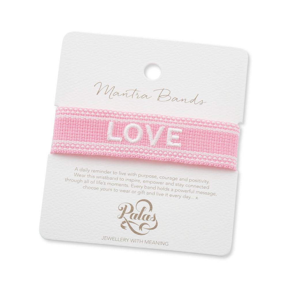 "LOVE" Woven Mantra Band