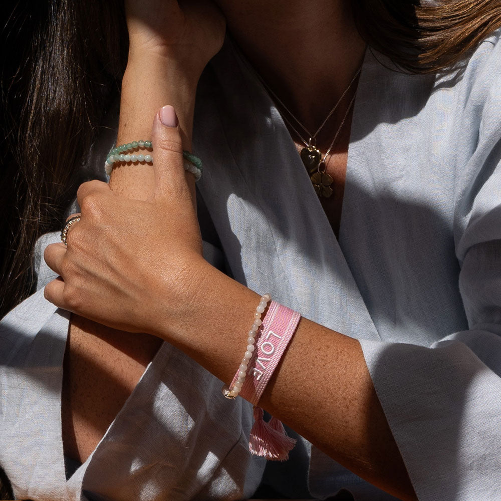 "LOVE" Woven Mantra Band