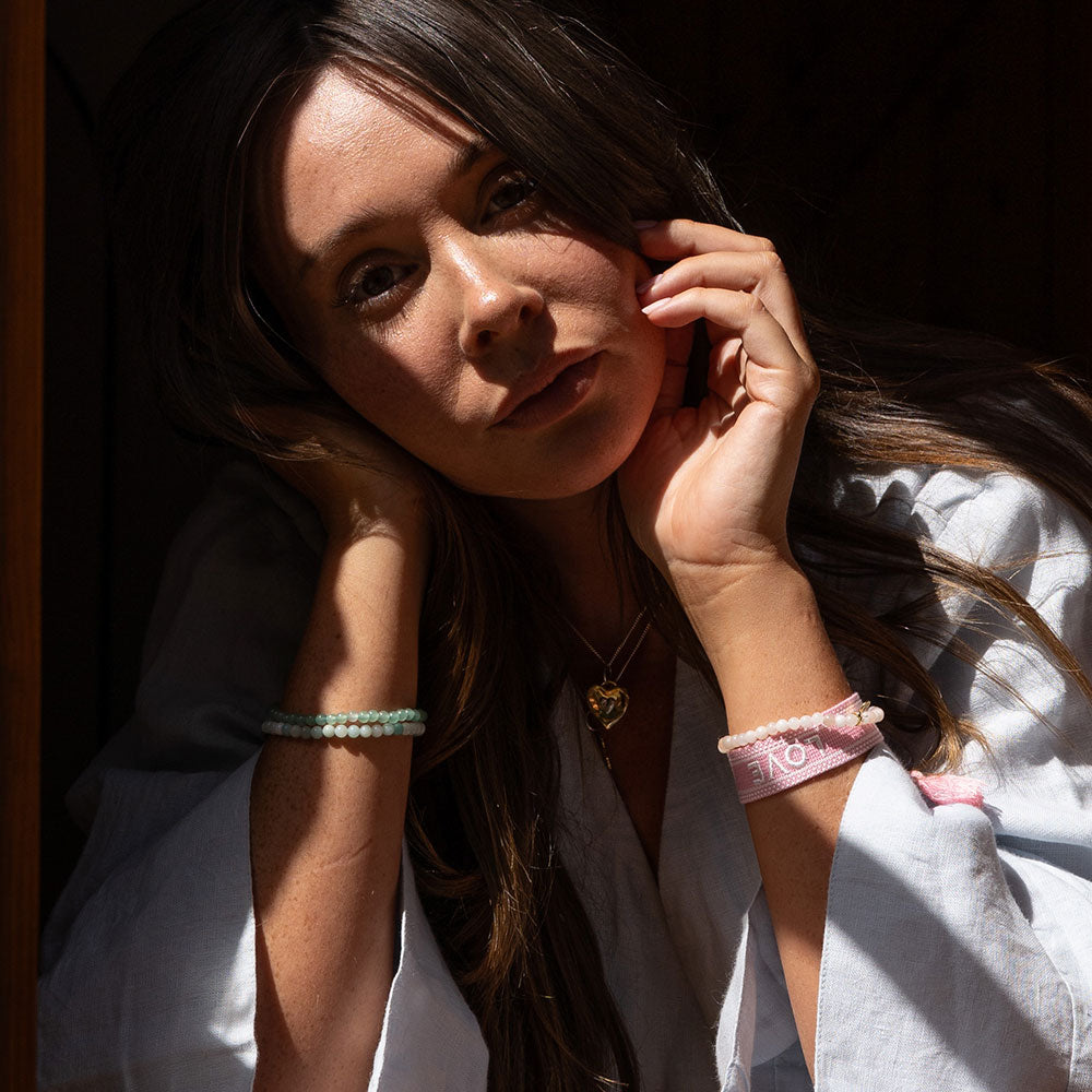 "LOVE" Woven Mantra Band