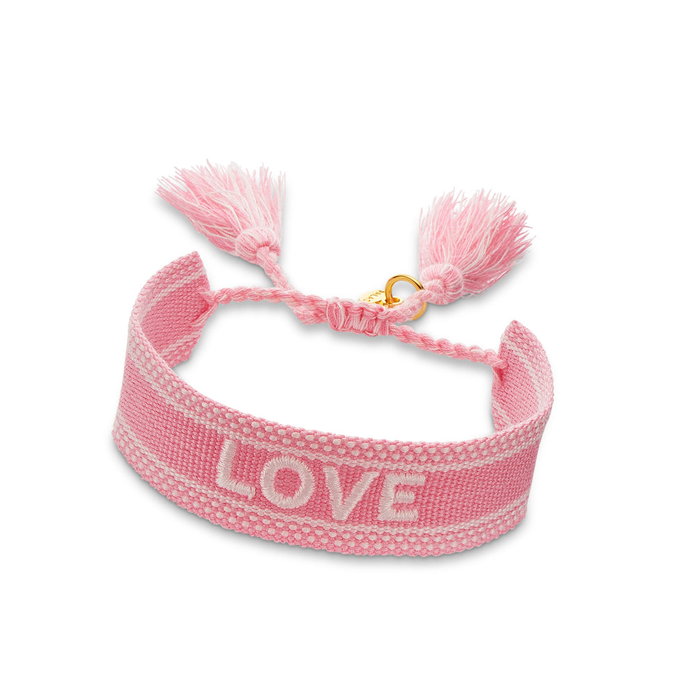 "LOVE" Woven Mantra Band