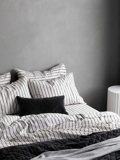 Loft Linen & Cotton Duvet Cover Set (Queen) - Graphite