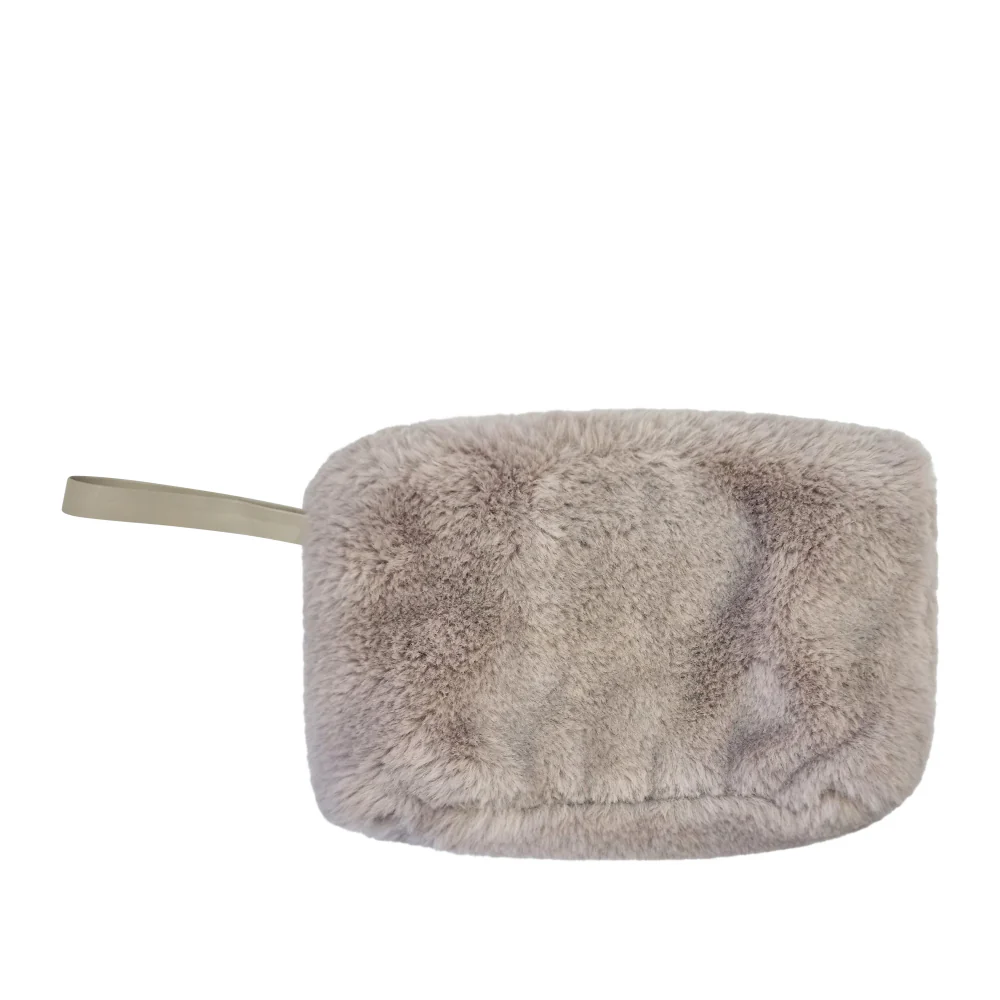 Layla Faux Fur Cosmetic Bag