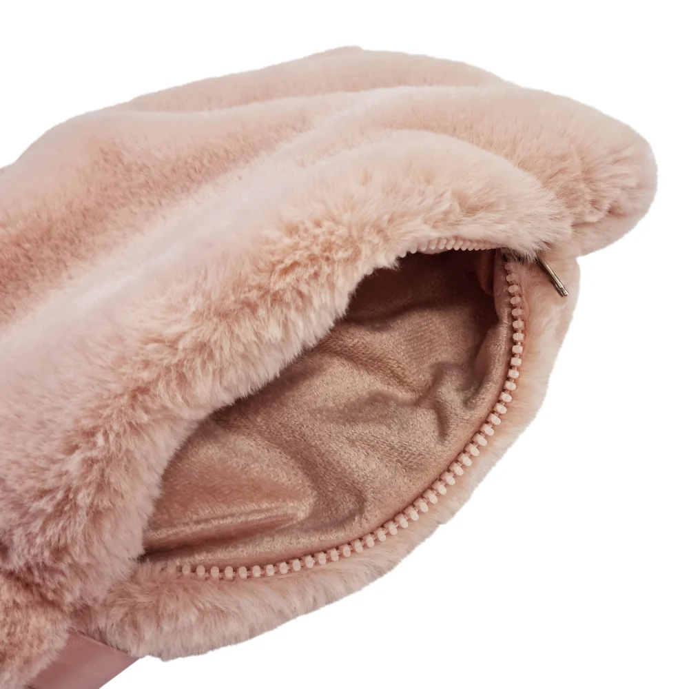 Layla Faux Fur Cosmetic Bag